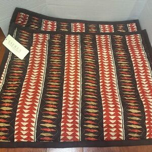Ralph Lauren Heritage Quilted Batik southwestern 2 Pillow Shams 27x21” READ
